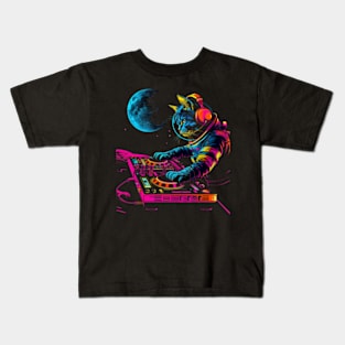 Cat DJ Sessions Kids T-Shirt